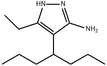 1H-Pyrazol-3-amine,5-ethyl-4-(1-propylbutyl)-(9CI) Structure