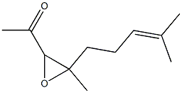 3,4-Anhydro-1,5-dideoxy-4-(4-methyl-3-pentenyl)pent-2-ulose Structure