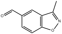 1,2-Benzisoxazole-5-carboxaldehyde,3-methyl-(9CI) 구조식 이미지