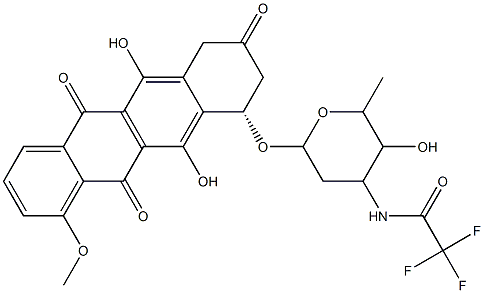 64882-10-6 (S)-3,4-Dihydro-5,12-dihydroxy-7-Methoxy-4-[[2,3,6-trideoxy-3-[(trifluoroacetyl)aMino]-α-L-lyxo-hexopyranosyl]oxy]-2,6,11(1H)-naphthacenetrione