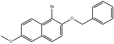 2-Benzyloxy-1-bromo-6-methoxynaphthalene Structure