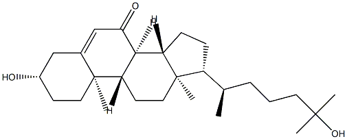 (32)-3,25-Dihydroxycholest-5-en-7-one 구조식 이미지