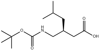 (S)-N-TERT-BUTOXYCARBONYL PREGABALIN 구조식 이미지