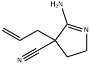 2H-Pyrrole-4-carbonitrile,5-amino-3,4-dihydro-4-(2-propenyl)-(9CI) Structure