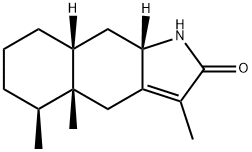 (4aR)-1,4,4a,5,6,7,8,8aβ,9,9aβ-Decahydro-3,4aβ,5β-trimethyl-2H-benz[f]indol-2-one 구조식 이미지