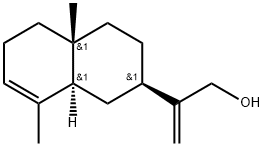 (2R)-1,2,3,4,4a,5,6,8aβ-Octahydro-4aα,8-dimethyl-β-methylene-2α-naphthaleneethanol 구조식 이미지