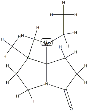 3H-Pyrrolizin-3-one,7a-ethoxyhexahydro-7,7-dimethyl-(9CI) 구조식 이미지