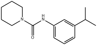 1-피페리딘카르복사미드,N-[3-(1-메틸에틸)페닐]-(9CI) 구조식 이미지