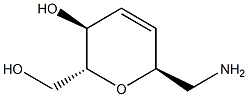 D-arabino-Hept-3-enitol, 1-amino-2,6-anhydro-1,3,4-trideoxy- (9CI) 구조식 이미지