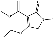 2H-Pyrrol-2-one,4-ethoxy-1,5-dihydro-3-(1-methoxyethenyl)-1-methyl-(9CI) 구조식 이미지