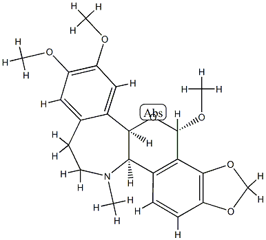 (+)-2,3,8β-Trimethoxy-16-methyl-10,11-[methylenebis(oxy)]rheadan 구조식 이미지