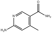 3-Pyridinecarboxamide,6-amino-4-methyl-(9CI) 구조식 이미지