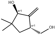 Cyclopentanemethanol, 3-hydroxy-4,4-dimethyl-2-methylene-, (1R,3R)-rel- (9CI) Structure