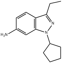 1H-Indazol-6-amine,1-cyclopentyl-3-ethyl-(9CI) 구조식 이미지