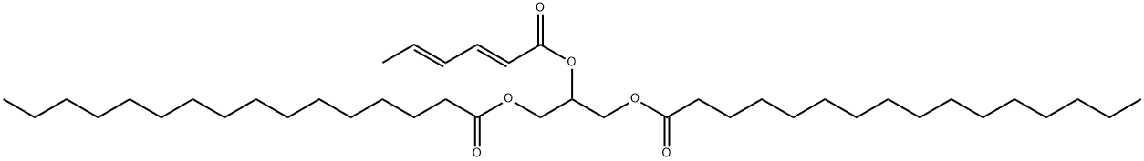 glyceride-1,3-dipalmito-2-sorbate 구조식 이미지