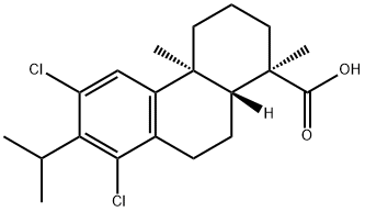 12,14-dichlorodehydroabietic acid 구조식 이미지