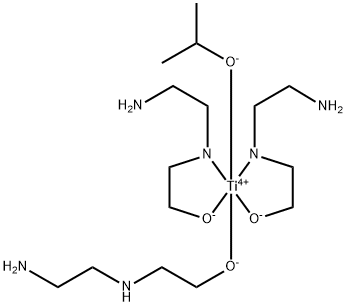 bis[2-[(2-aminoethyl)amino]ethanolato][2-[(2-aminoethyl)amino]ethanolato-O](propan-2-olato)titanate Structure