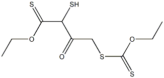 Carbonodithioic acid,S,S'-(2-oxo-1,3-propanediyl) O,O'-diethyl ester Structure