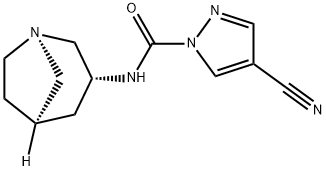 1H-Pyrazole-1-carboxamide,N-(1R,3R,5R)-1-azabicyclo[3.2.1]oct-3-yl-4- 구조식 이미지