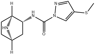 1H-Pyrazole-1-carboxamide,N-(1S,2R,4R)-7-azabicyclo[2.2.1]hept-2-yl-4- 구조식 이미지