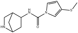 1H-Pyrrole-1-carboxamide,N-2-azabicyclo[2.2.1]hept-5-yl-3-(methylthio)-(9CI) Structure
