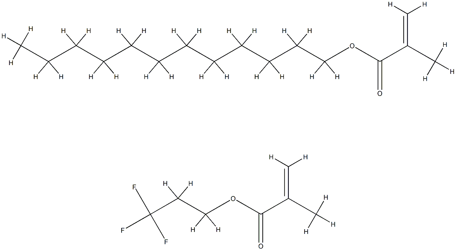 2-Propenoic acid, 2-methyl-, dodecyl ester, polymer with .alpha.-fluoro-.omega.-[2-[(2-methyl-1-oxo-2-propenyl)oxy]ethyl]poly (difluoromethylene) 구조식 이미지