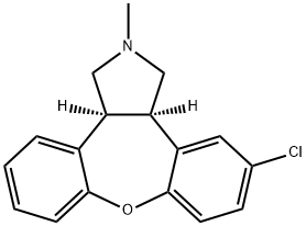 cis-5-chloro-2,3,3a,12b-tetrahydro-2-methyl-1H-dibenz[2,3:6,7]oxepino[4,5-c]pyrrole Structure