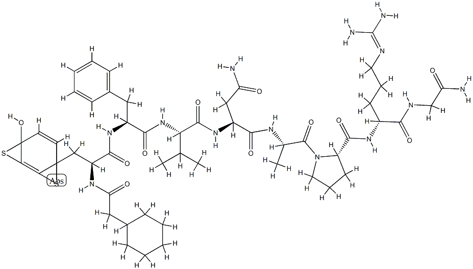 argipressin,beta-mercapto-beta,beta-cyclopentamethylenepropionic acid(1)-Val(4)- Structure