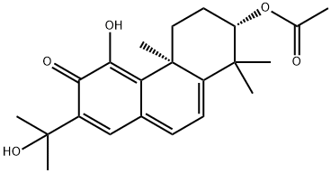 (4bS)-7α-Acetoxy-5,6,7,8-tetrahydro-4-hydroxy-2-(1-hydroxy-1-methylethyl)-4bα,8,8-trimethylphenanthren-3(4bH)-one Structure