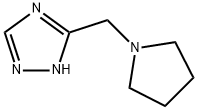 1H-1,2,4-Triazole,3-(1-pyrrolidinylmethyl)-(9CI) 구조식 이미지