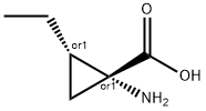 Cyclopropanecarboxylic acid, 1-amino-2-ethyl-, (1R,2S)-rel- (9CI) 구조식 이미지
