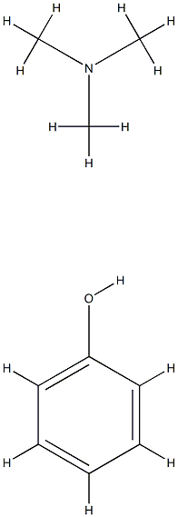 phenol, compound with trimethylamine (1:1) 구조식 이미지