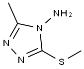 4H-1,2,4-Triazol-4-amine,5-methyl-3-(methylthio)-(9CI) 구조식 이미지