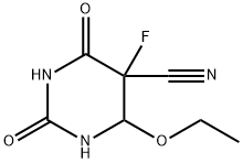 5-Pyrimidinecarbonitrile,4-ethoxy-5-fluorohexahydro-2,6-dioxo-(9CI) 구조식 이미지