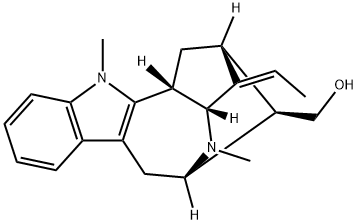 (19Z)-1,4-Dimethyl-3,21α-cyclo-3,4-secosarpagan-17-ol 구조식 이미지