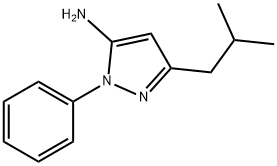 3-Isobutyl-1-phenyl-1H-pyrazol-5-amine Structure