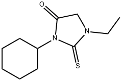 4-Imidazolidinone,3-cyclohexyl-1-ethyl-2-thioxo-(9CI) 구조식 이미지