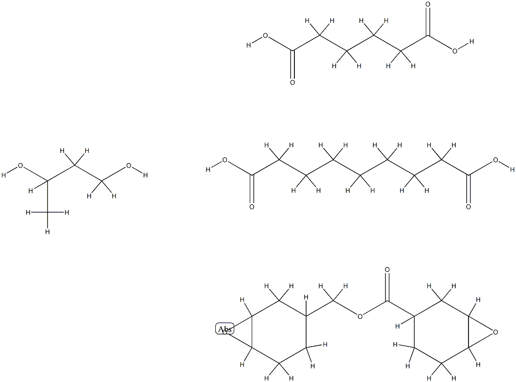 Nonanedioic acid, polymer with 1,3-butanediol, hexanedioic acid and 7-oxabicyclo[4.1.0]hept-3-ylmethyl 7-oxabicyclo[4.1.0]heptane-3-carboxylate Structure