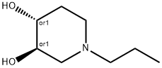 3,4-Piperidinediol, 1-propyl-, (3R,4R)-rel- (9CI) Structure