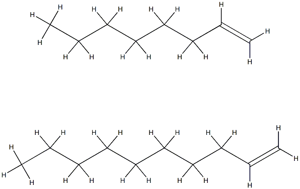 1-Decene, polymer with 1-octene, hydrogenated 구조식 이미지