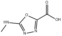 1,3,4-Oxadiazole-2-carboxylicacid,5-(methylamino)-(9CI) 구조식 이미지