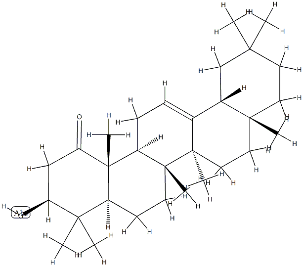 3β-Hydroxyolean-12-en-1-one 구조식 이미지