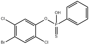 PHENYLPHOSPHONOTHIOICACID(4-BROMO-2,5-DICHLORO) 구조식 이미지