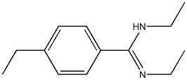 Benzenecarboximidamide, N,N,4-triethyl-, [C(E)]- (9CI) Structure