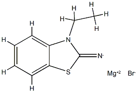 Magnesium, bromo(3-ethyl-2(3H)-benzothiazoliminato-N2)- (9CI) 구조식 이미지