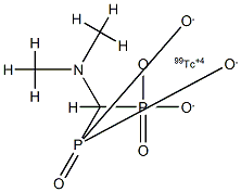 technetium Tc 99m dimethylaminomethylene diphosphonate Structure