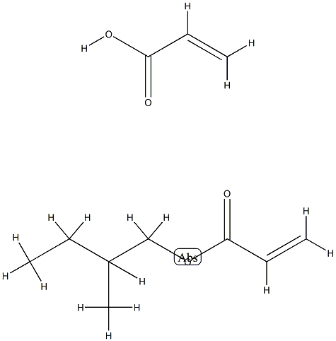 2-Propenoic acid polymer with 2-methylbutyl 2-propenoate Structure