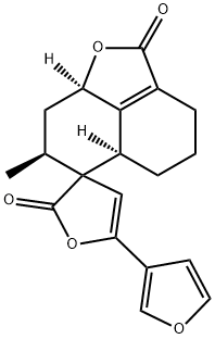 (3R,5'aR)-5-(3-Furyl)-7'β-methyl-3',5',5'aα,7',8',8'aα-hexahydrospiro[furan-3(2H),6'-[6H]naphtho[1,8-bc]furan]-2,2'(4'H)-dione 구조식 이미지