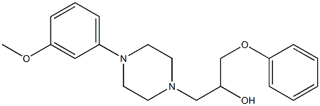 α-(Phenoxymethyl)-4-(3-methoxyphenyl)-1-piperazineethanol Structure