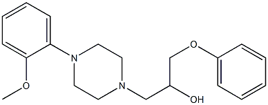 α-(Phenoxymethyl)-4-(2-methoxyphenyl)-1-piperazineethanol 구조식 이미지